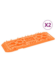 Tavole di Trazione 2 pz Arancioni 107x31x7 cm Nylon