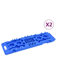 Tavole di Trazione 2 pz Blu 107x31x7 cm Nylon