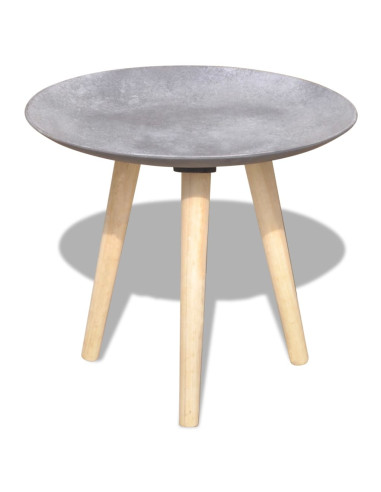 Set Tavolini da Salotto 2 pz 55 cm e 44 cm Grigio Cemento