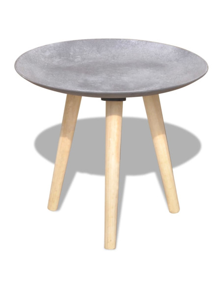 Set Tavolini da Salotto 2 pz 55 cm e 44 cm Grigio Cemento