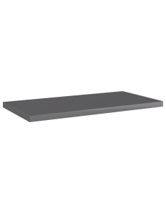 Ripiani per Libreria 8pz Grigio Lucido 40x20x1,5cm Multistrato 2