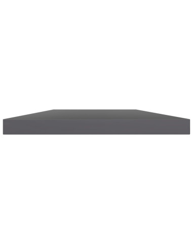 Ripiani per Libreria 8pz Grigio Lucido 40x20x1,5cm Multistrato