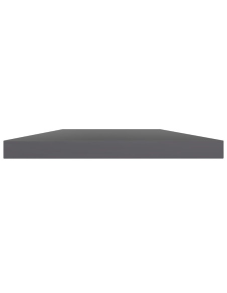 Ripiani per Libreria 8pz Grigio Lucido 40x20x1,5cm Multistrato