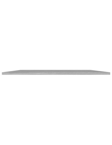 Ripiani per Libreria 8pz Grigio Cemento 80x30x1,5cm Multistrato