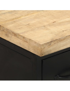 Credenza 47x35x76 cm in Legno di Mango Grezzo