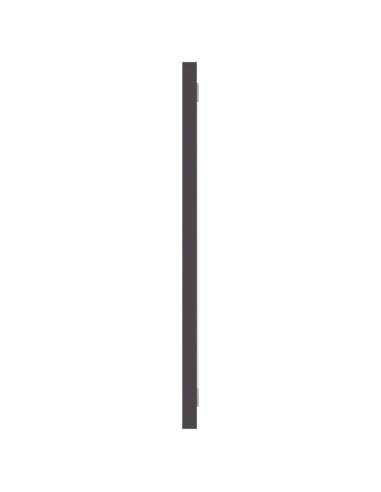 Specchio da Bagno Grigio 100x1,5x37 cm in Legno Multistrato