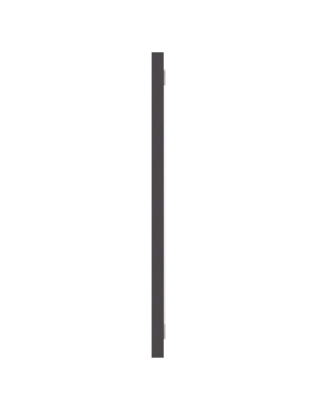 Specchio da Bagno Grigio 100x1,5x37 cm in Legno Multistrato