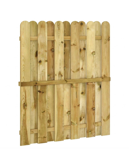 Cancello da giardino 100 x 125 cm Legno Massello di Pino Verde