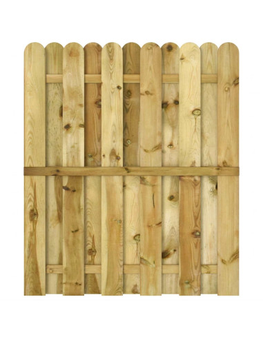 Cancello da giardino 100 x 125 cm Legno Massello di Pino Verde