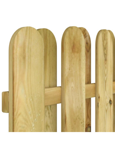 Cancello da giardino 100 x 125 cm Legno Massello di Pino Verde
