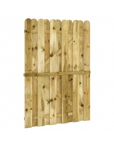 Cancello da giardino 100 x 150 cm Legno Massello di Pino Verde