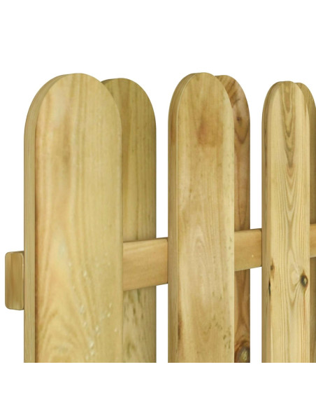 Cancello da giardino 100 x 150 cm Legno Massello di Pino Verde