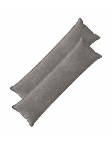 Federa 2 pcs HOUTEN Grigio Scuro 40 x 145 cm Tessuto Chenille