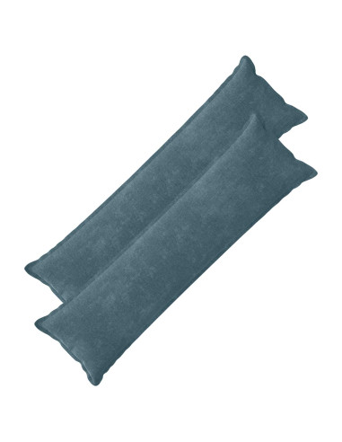 Federa 2 pcs HOUTEN Blu 40 x 145 cm Tessuto Chenille