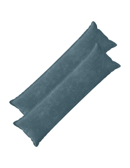 Federa 2 pcs HOUTEN Blu 40 x 145 cm Tessuto Chenille