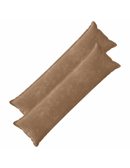 Federa 2 pcs HOUTEN Marrone 40 x 145 cm Tessuto Chenille