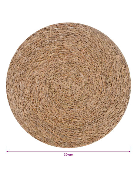 Tovagliette in erba di mare 50 pcs Naturale Ø 30 cm