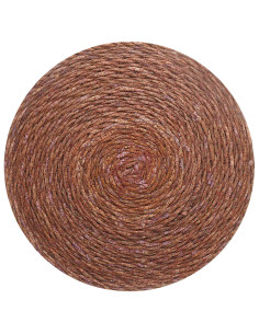 Tovagliette in erba di mare 12 pcs Marrone Ø 30 cm 2