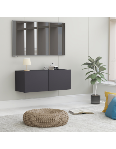 | Mobile TV | Grigio 80 x 30 x 30 cm Legno multistrato