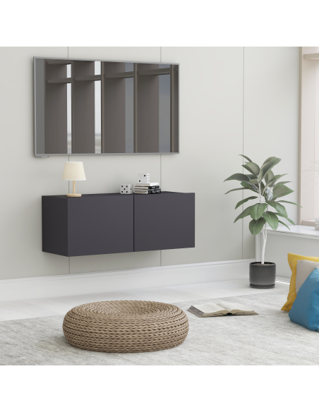 | Mobile TV | Grigio 80 x 30 x 30 cm Legno multistrato
