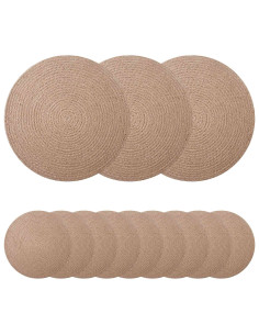Sottobicchieri in juta 12 pcs Naturale Ø 30 cm 100% Juta Tossa 2