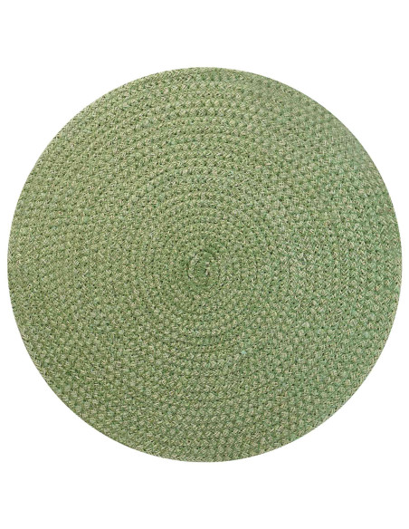 Sottobicchieri in juta 6 pcs Verde oliva Ø 30 cm