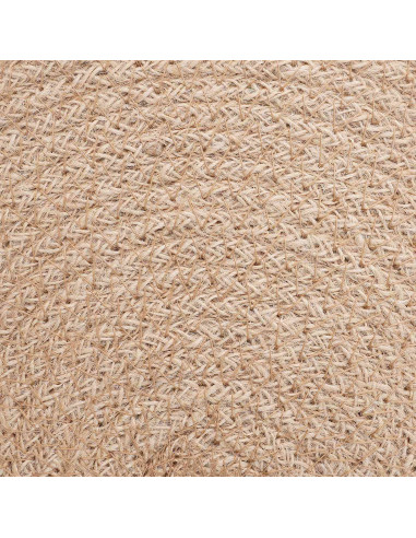 Sottobicchieri in juta 4 pcs Naturale e Nero Ø 30 cm