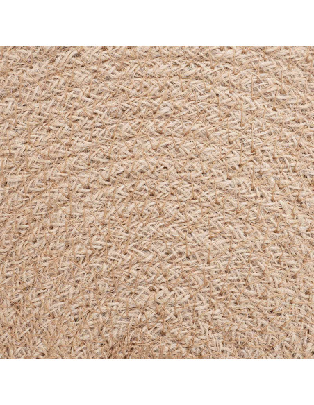 Sottobicchieri in juta 4 pcs Naturale e Nero Ø 30 cm