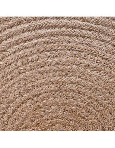 Sottobicchieri in juta 6 pcs Naturale e Bianco Ø 30 cm