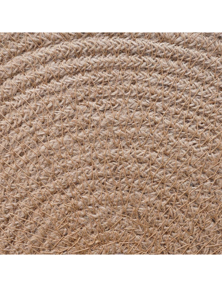 Sottobicchieri in juta 6 pcs Naturale e Bianco Ø 30 cm
