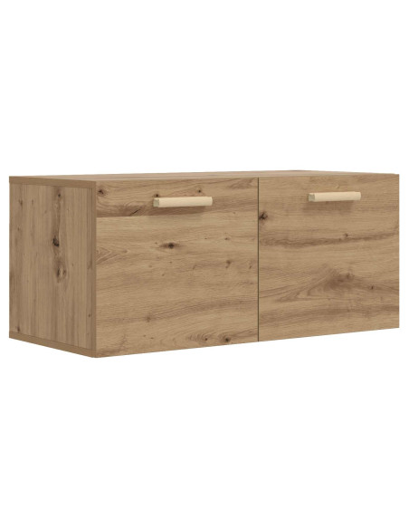 Armadietto a muro A parete Rovere artigianale 80 x 36,5 x 35 cm