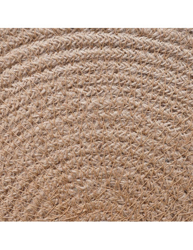 Sottobicchieri in juta 12 pcs Naturale e Bianco Ø 30 cm