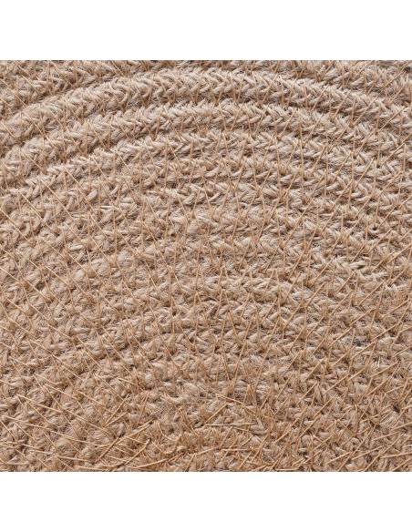Sottobicchieri in juta 12 pcs Naturale e Bianco Ø 30 cm