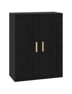 Armadietto a muro A parete Rovere nero 69,5 x 34 x 90 cm