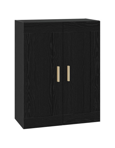 Armadietto a muro A parete Rovere nero 69,5 x 34 x 90 cm