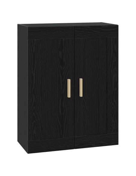 Armadietto a muro A parete Rovere nero 69,5 x 34 x 90 cm