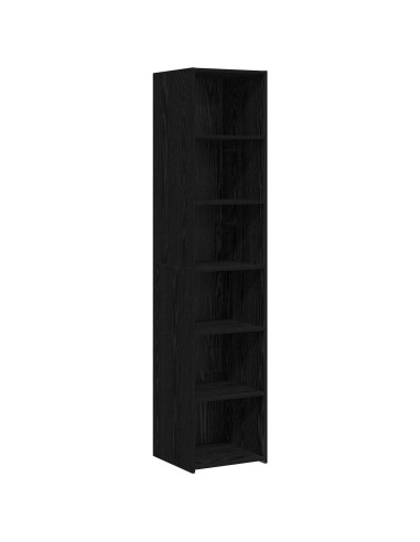 Credenza Rovere Nero 40 x 41 x 185 cm Legno ingegnerizzato