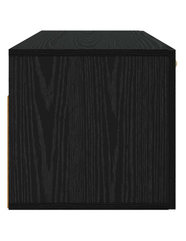 Armadietto a muro A parete Rovere nero 80 x 36,5 x 35 cm