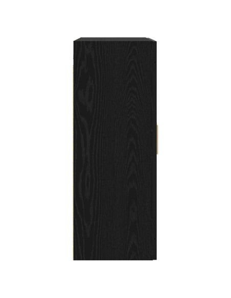 Armadietto a muro A parete Rovere nero 69,5 x 34 x 90 cm