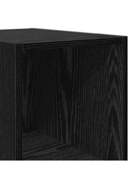 Credenza Rovere Nero 40 x 41 x 185 cm Legno ingegnerizzato