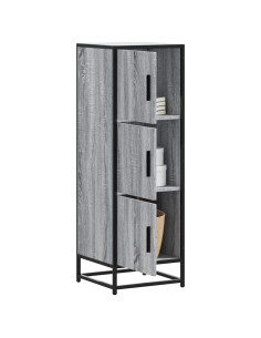 Credenza Grigio Sonoma Legno Multistrato Metallo