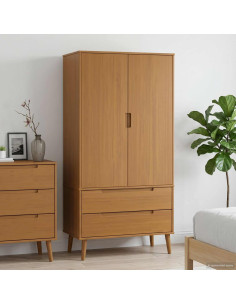 Guardaroba MOLDE Caramello 90 x 55 x 175 cm