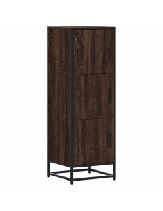 Credenza Rovere Marrone Legno Multistrato Metallo 2
