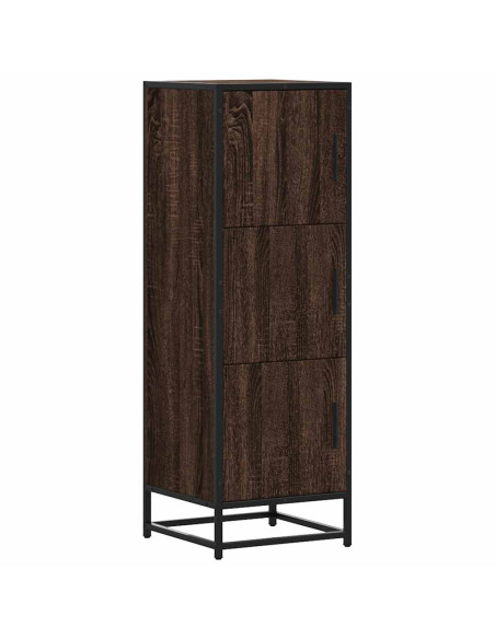 Credenza Rovere Marrone Legno Multistrato Metallo