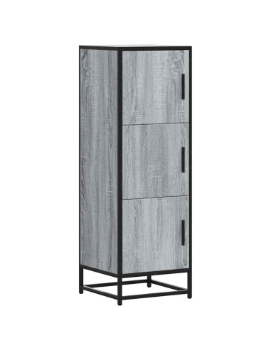 Credenza Grigio Sonoma Legno Multistrato Metallo