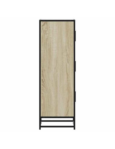 Credenza Rovere Sonoma Legno Multistrato Metallo