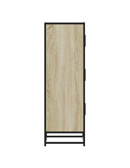 Credenza Rovere Sonoma Legno Multistrato Metallo