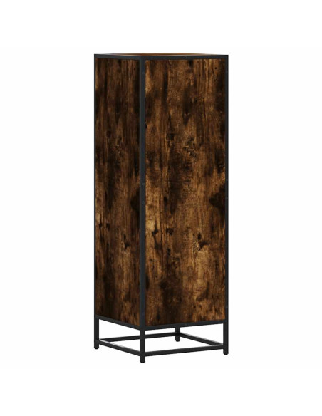 Credenza Rovere Fumo 35,5x35x106,5 cm Legno Multistrato Metallo