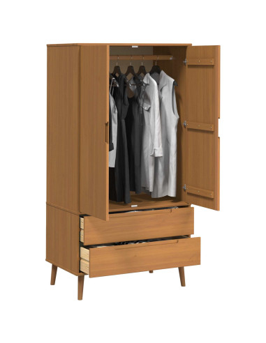 Guardaroba MOLDE Caramello 90 x 55 x 175 cm