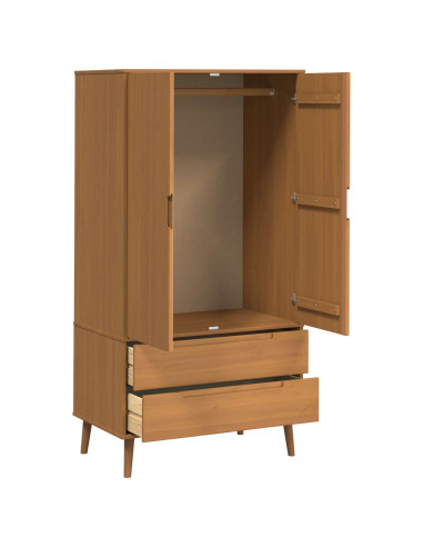 Guardaroba MOLDE Caramello 90 x 55 x 175 cm